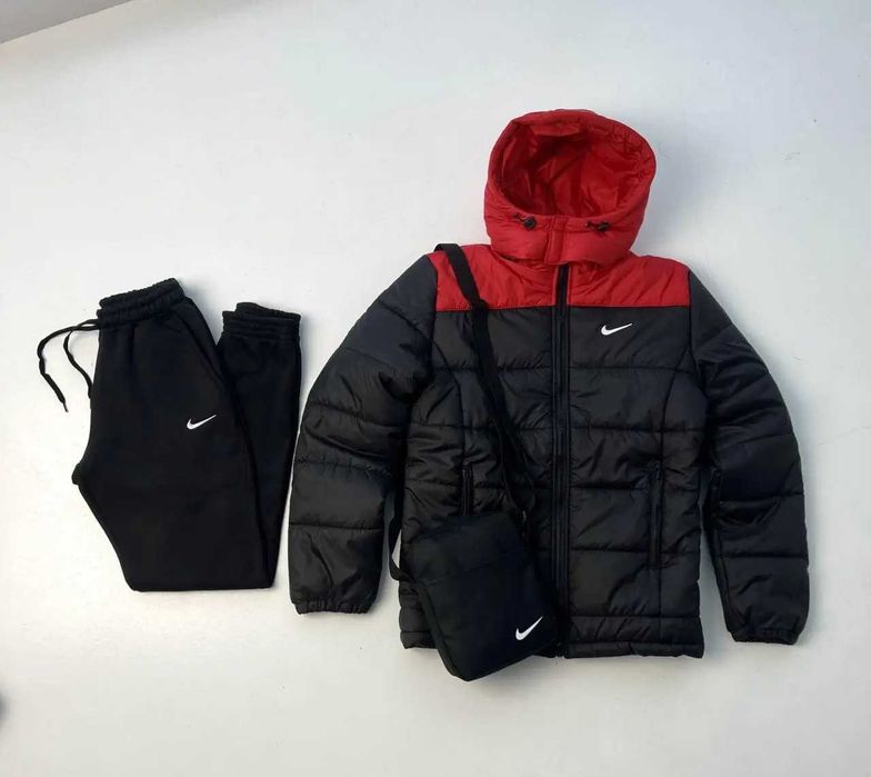 Костюм мужской зимний Nike до -25° куртка штаны сумка перчатки найк