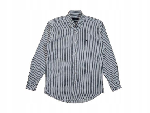 TOMMY HILFIGER New York Fit Koszula w Paski Męska r. L