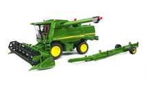 Kombajn zbożowy John Deere T670i z wózkiem Bruder