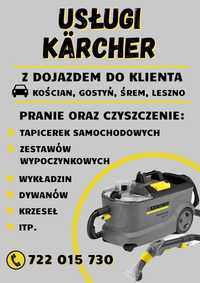 Usługi Karcher- pranie oraz czyszczenie mebli, samochodów, wykładzin