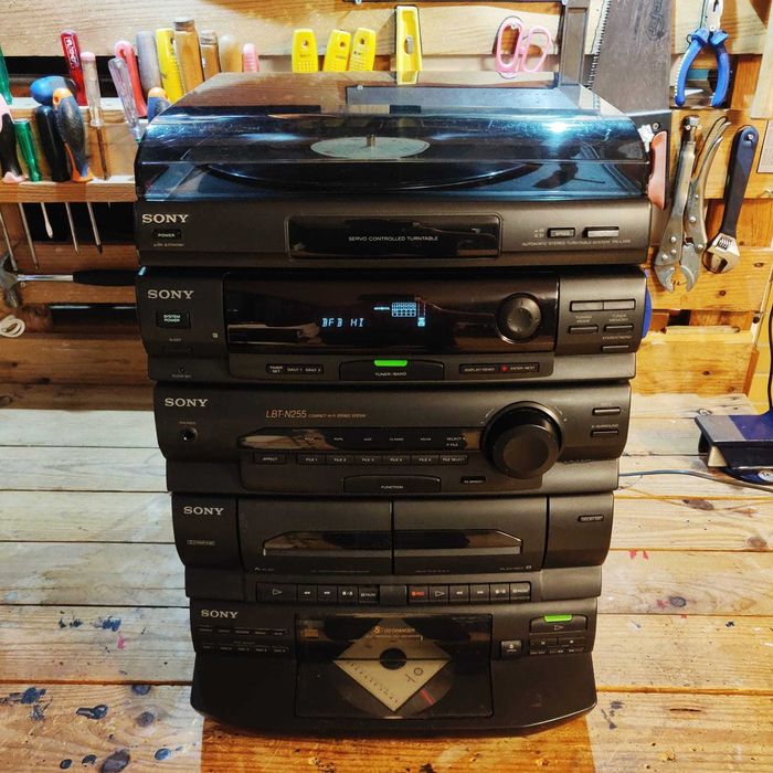 clássico hifi dos anos 90 sony lbt-n255
