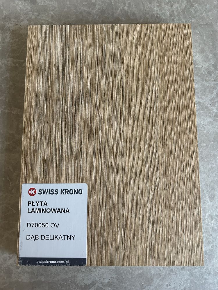 Próbka płyty laminowanej Dąb Delikatny