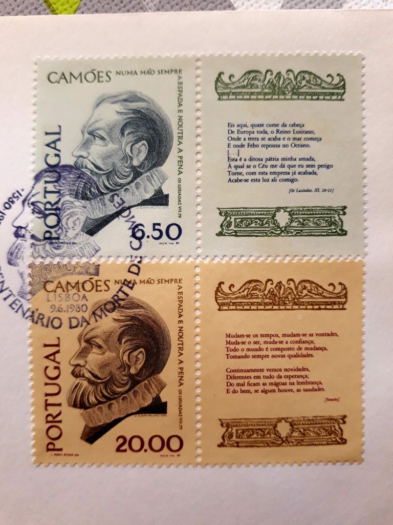 3 envelopes com selos Novos