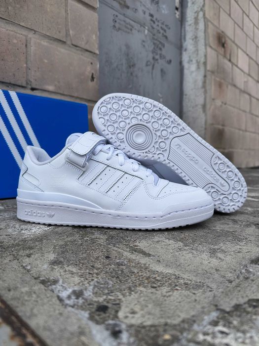 Мужские кроссовки Adidas Forum Low FY7755 Cloud White белые Оригинал