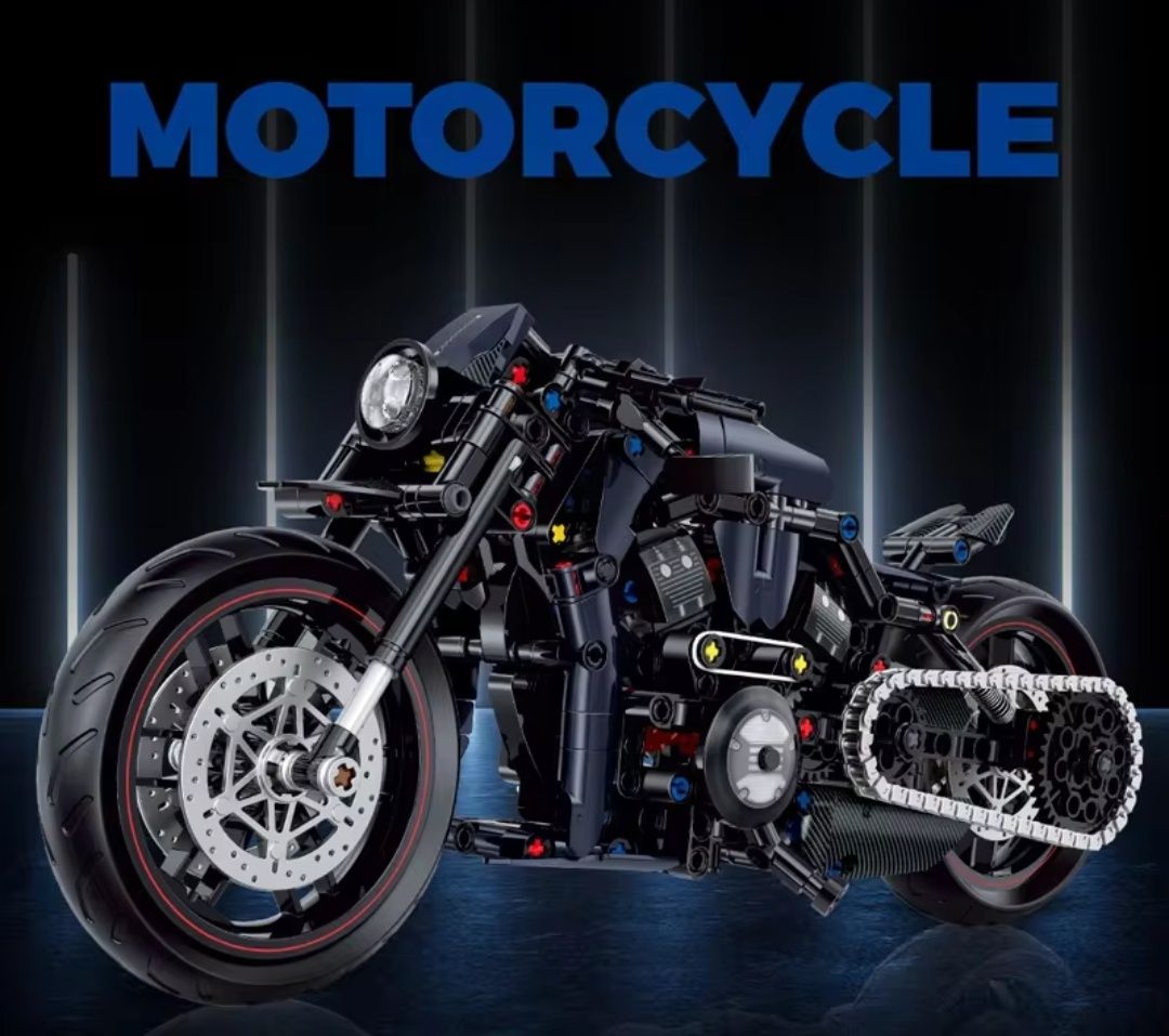 Подарочный конструктор мотоцикл байк lego Харлей Harley Davidson 623шт