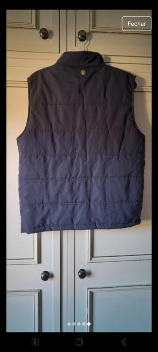 Colete com bolsos forrado