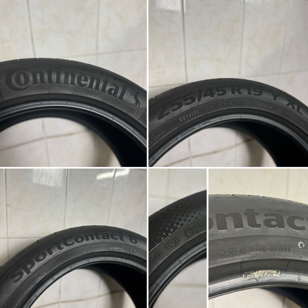 255 45 19 Continental Sport Contact 6 літні шини 255/45 R19