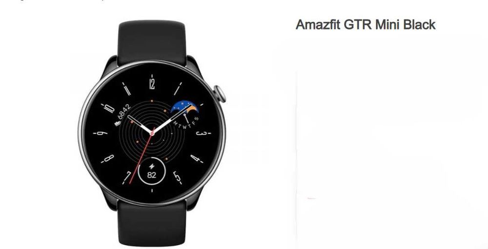 Troco-Smartwatch Amazfit GTR Mini Black.Novo caixa selada.Ler anuncio