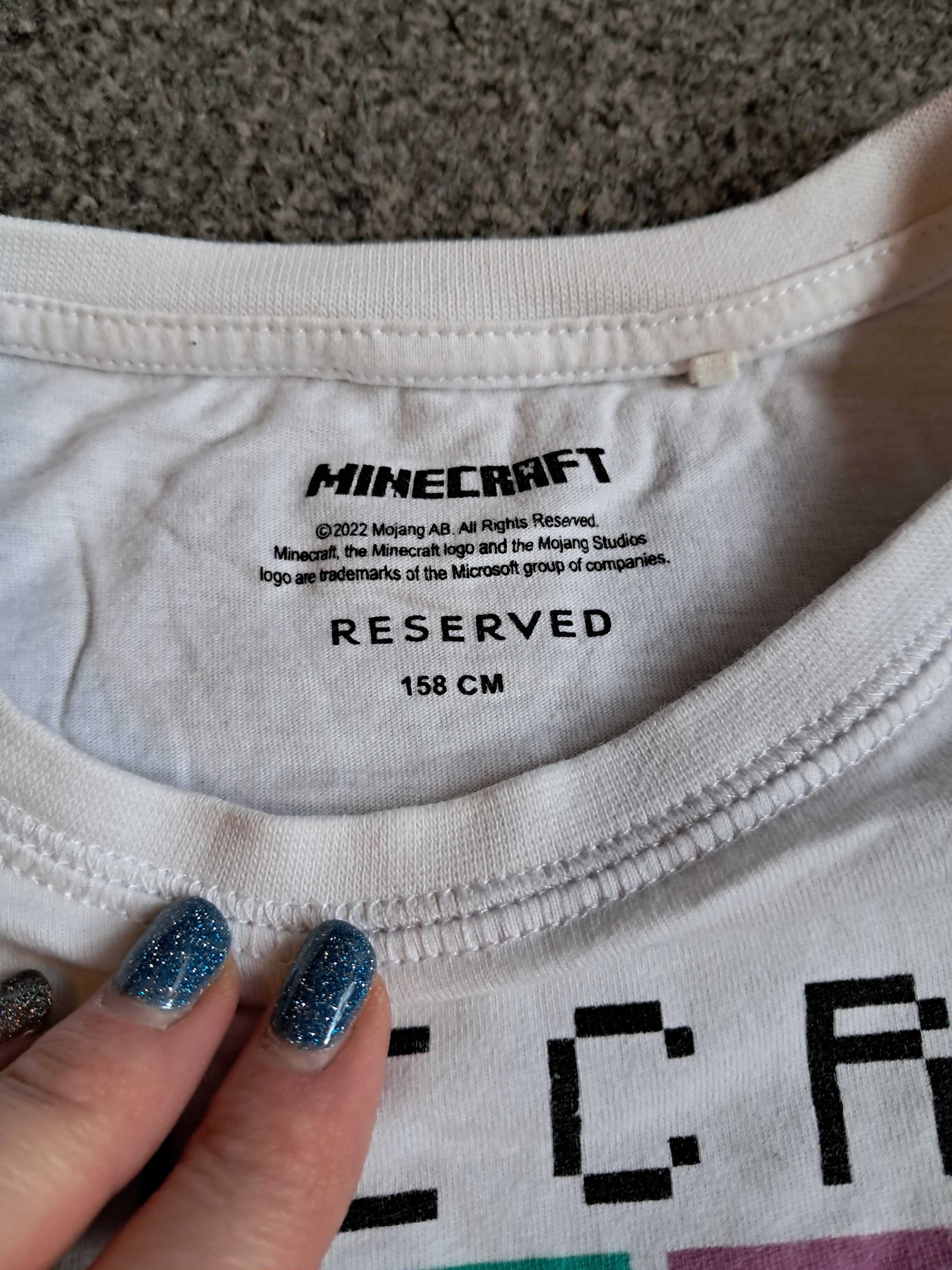 Koszulka chłopięca Tshirt Minecraft Reserved 158 164 Stan bdb. Wybór.