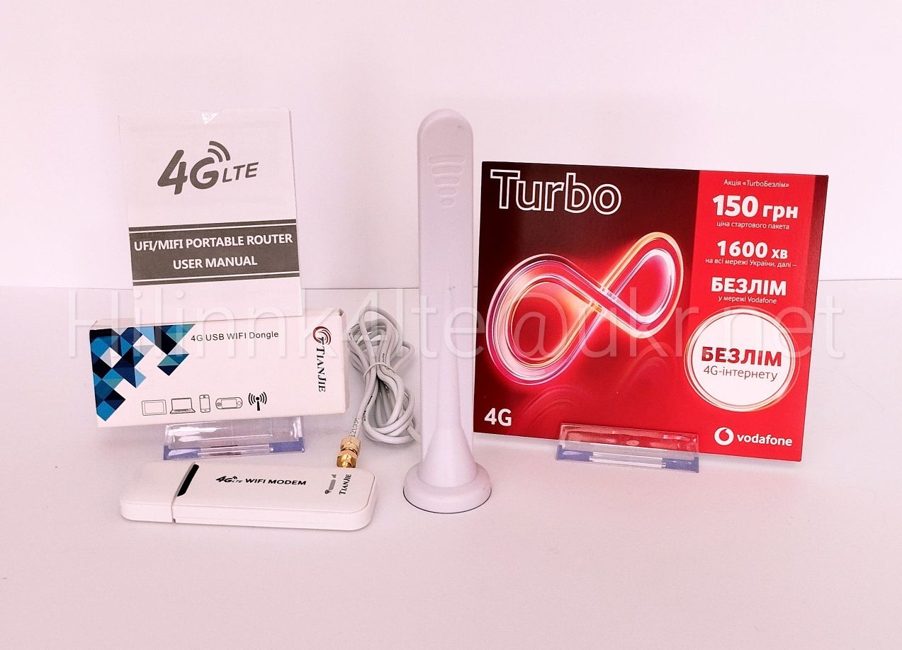 Антенна LTE 4G + Модем  Wi-Fi USB  6dBi Комплект усиление