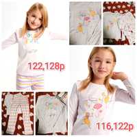 Красива піжама дівчинка Sinsay пижама 116,122,128р пижамка