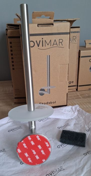 Ovimar Skodsbol Uchwyt na papier do przyklejania 3M Stal nierdzewna Sz