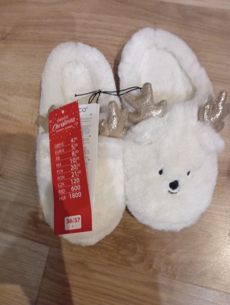 Kapcie świąteczne