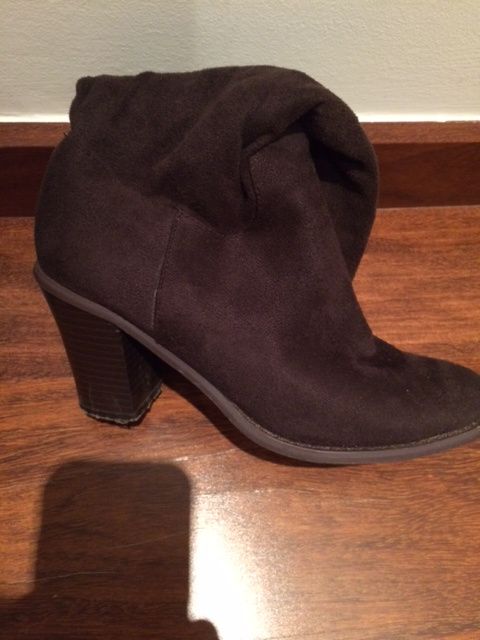 Botas de senhora camurça castanhas 37 - Bom estado