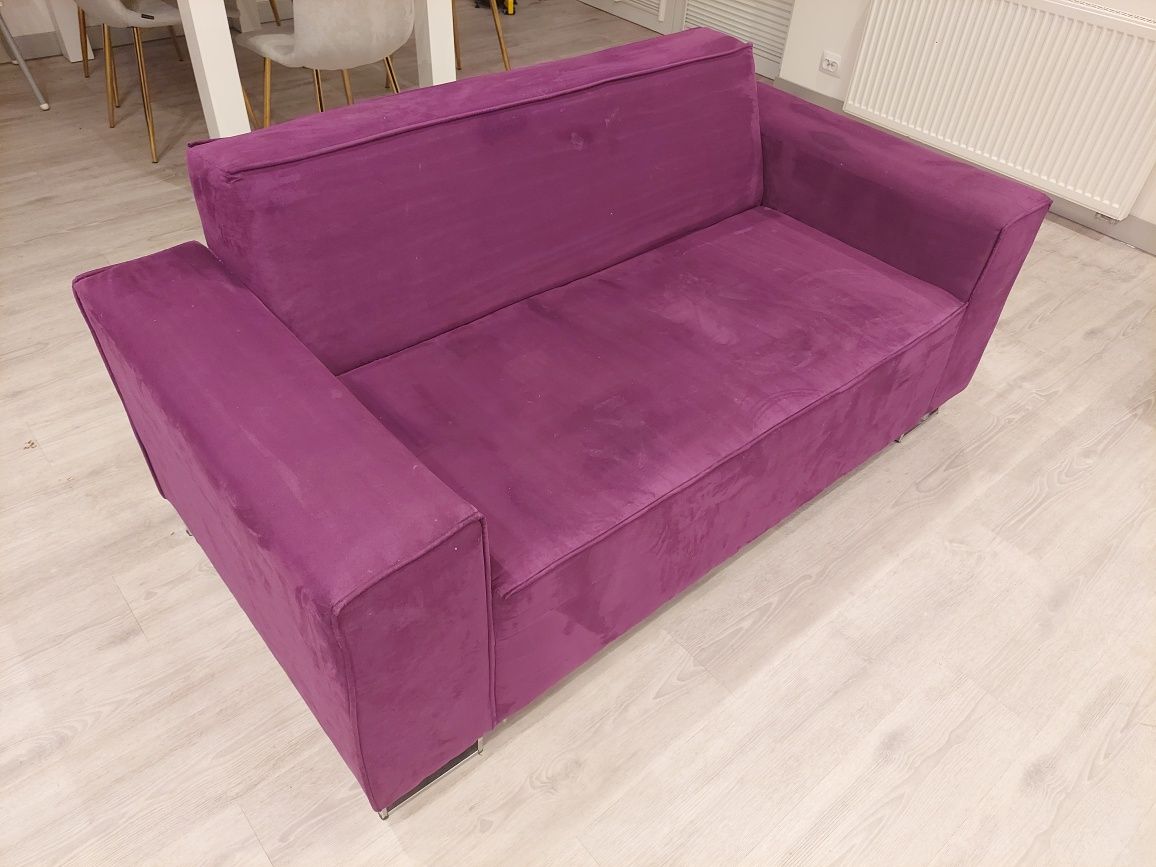 Kanapa sofa fioletowa bardzo mało używana