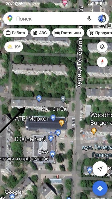 Магазин р-н Украины Глаголева 27