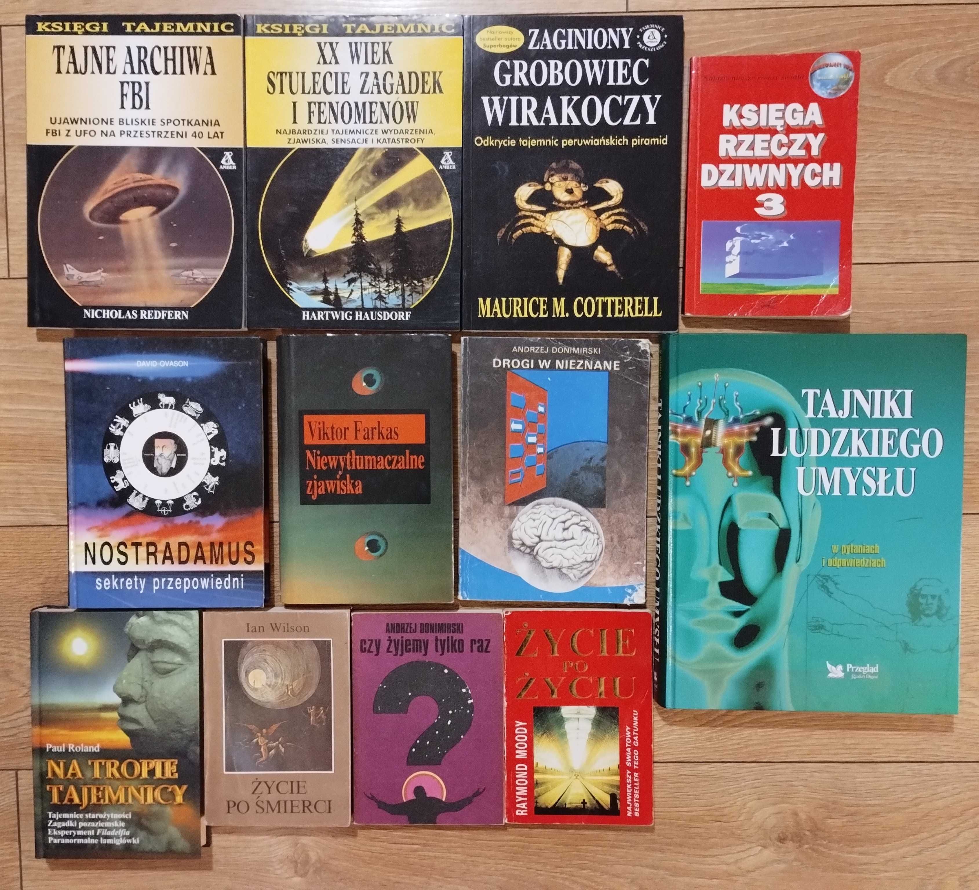 39x książki ksiegi tajemnic Tajne archiwa FBI Nostradamus Daniken
