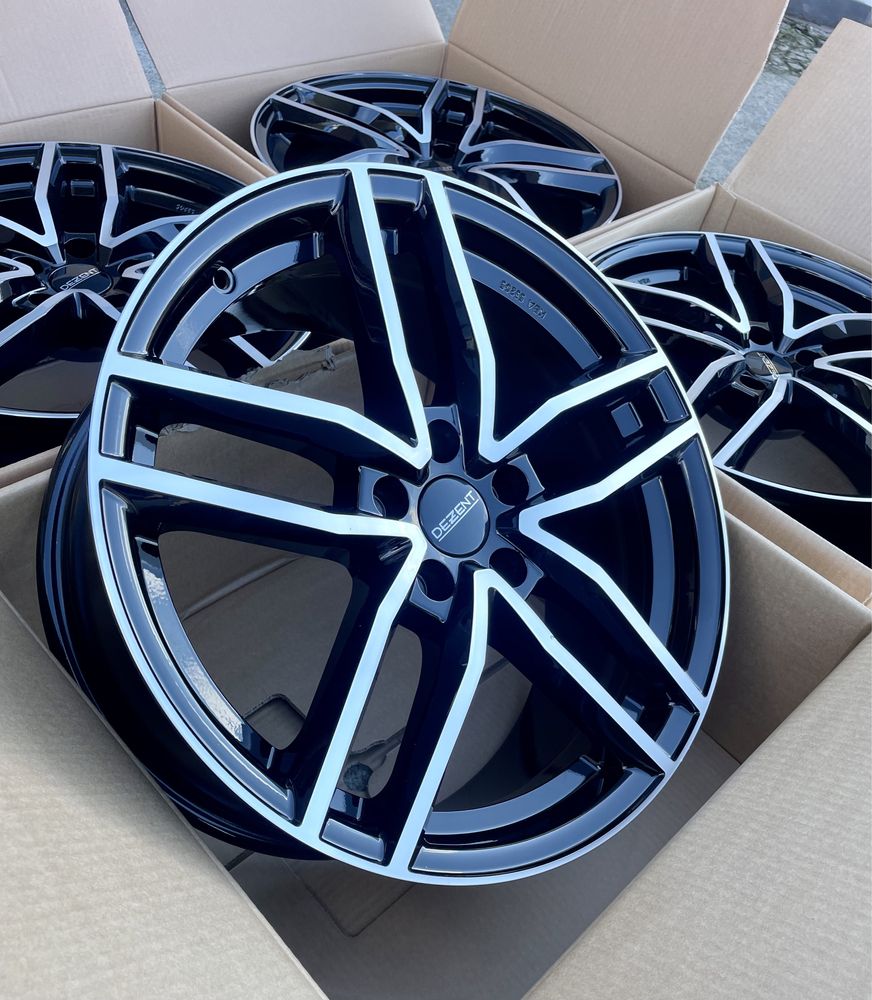 4x Alufelgi DEZENT 5x108 et42 8J Felgi Czarne/Chrom (made in germany)