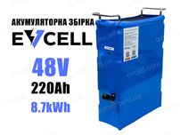 48в Акумуляторна збірка Li-ion з BMS на 8.7квт 48v 12s4p 220Ah