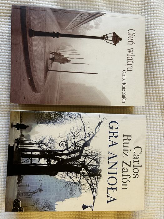 Zestaw książek Carlos Ruiz Zafon Cien wiatru i Gra Anioła komplet