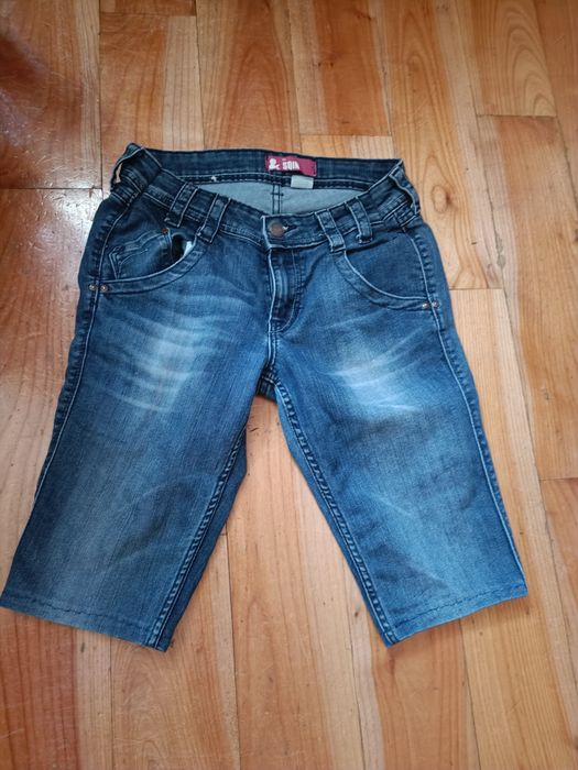 Spodenki jeansowe do kolana