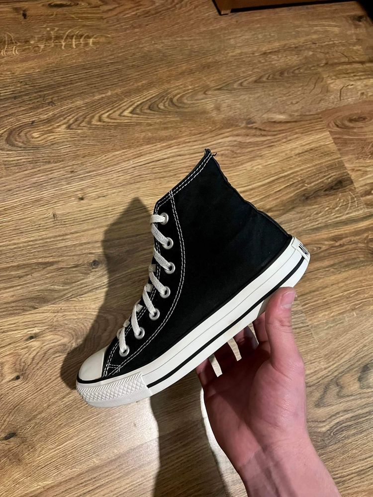 Converse Czarne Wysokie 37.5 24cm