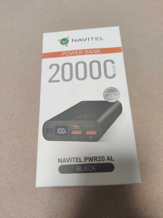 Powerbank Navitel Powerbank PWR20 Al Nowy/Nieużywany 20000mAh Czarny