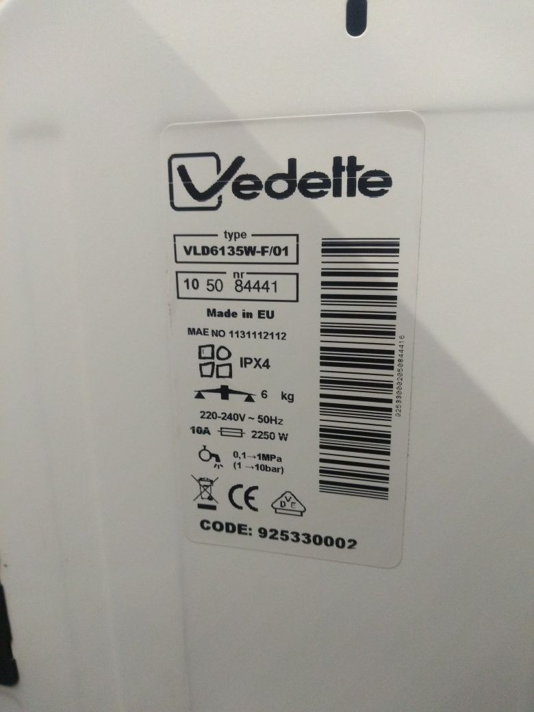 Programator soft G8847ind S/E G2485 do pralki Vedette część