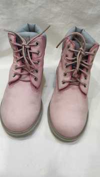 Ботинки розовые демисезонные Timberland