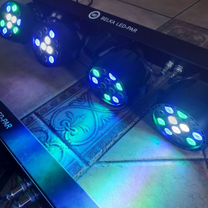 2 lampy Light4Me Belka LED PAR event DJ
