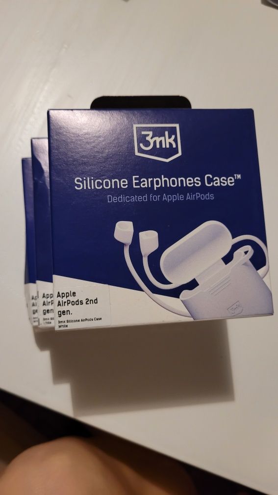 Etui na słuchawki 3MK silicone Airpods case 2nd gen. Białe