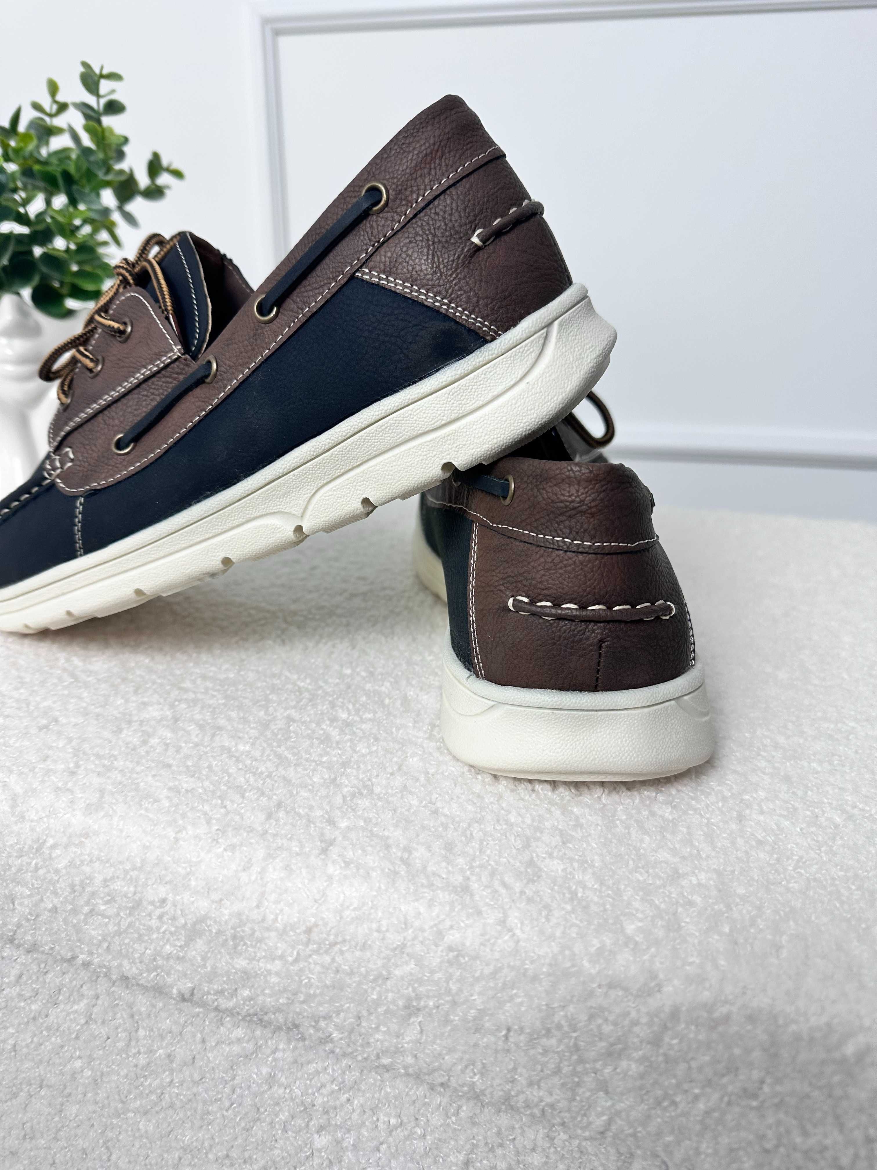 Buty męskie mokasyny półbuty sznurowane 39 do 45