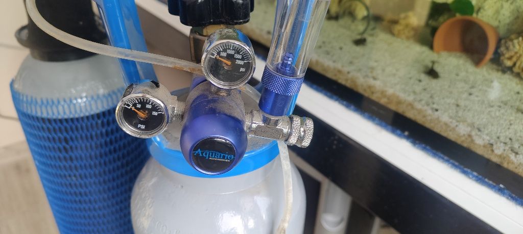 Zestaw 2 x butla CO2 reduktor dyfuzor do akwarium