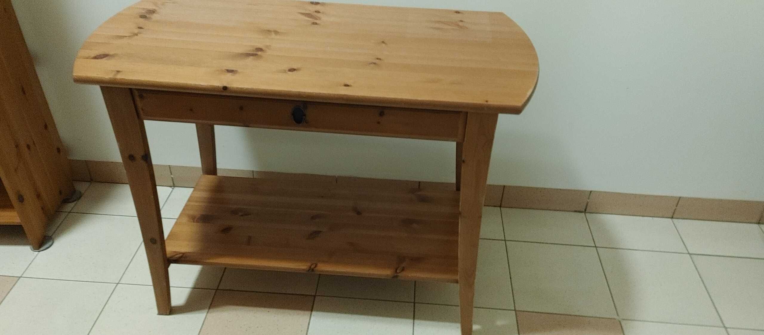 Konsolka-stół/konsolka IKEA Leksvik-drewno-stolik nocny-szafka