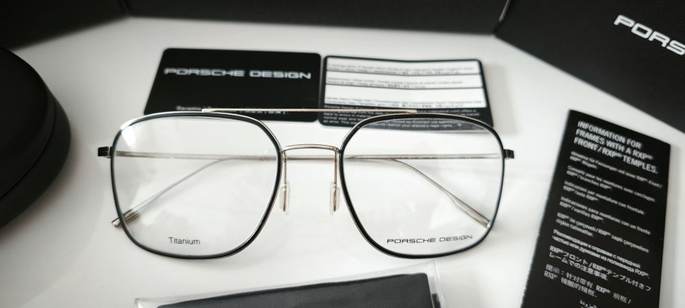 Oprawki Porsche Design P '8749, kolor B, nowe, cały zestaw.
