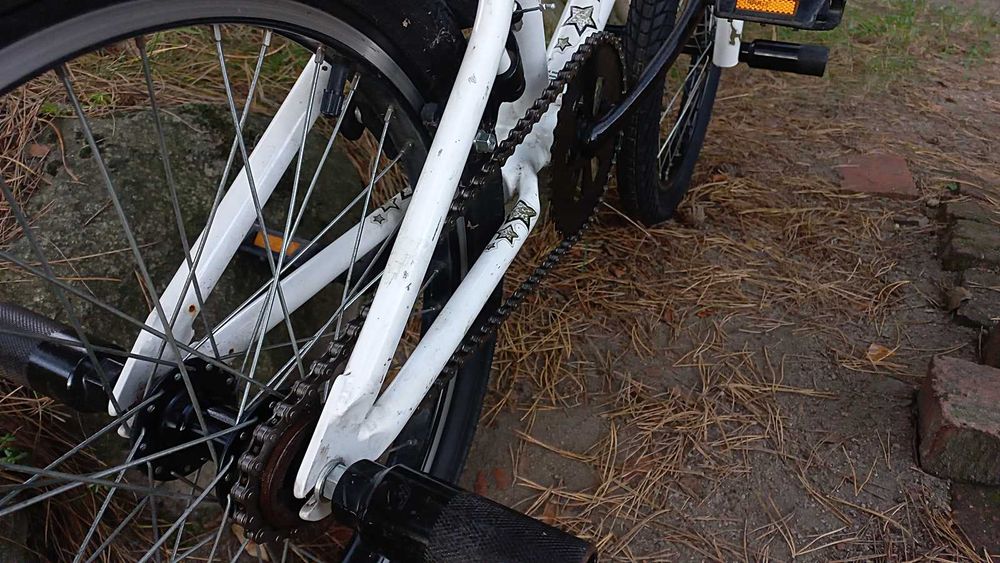 Rower Młodzieżowy Bmx Fishbone P1000 do Skakania Rotor 360 4 Pegi 20