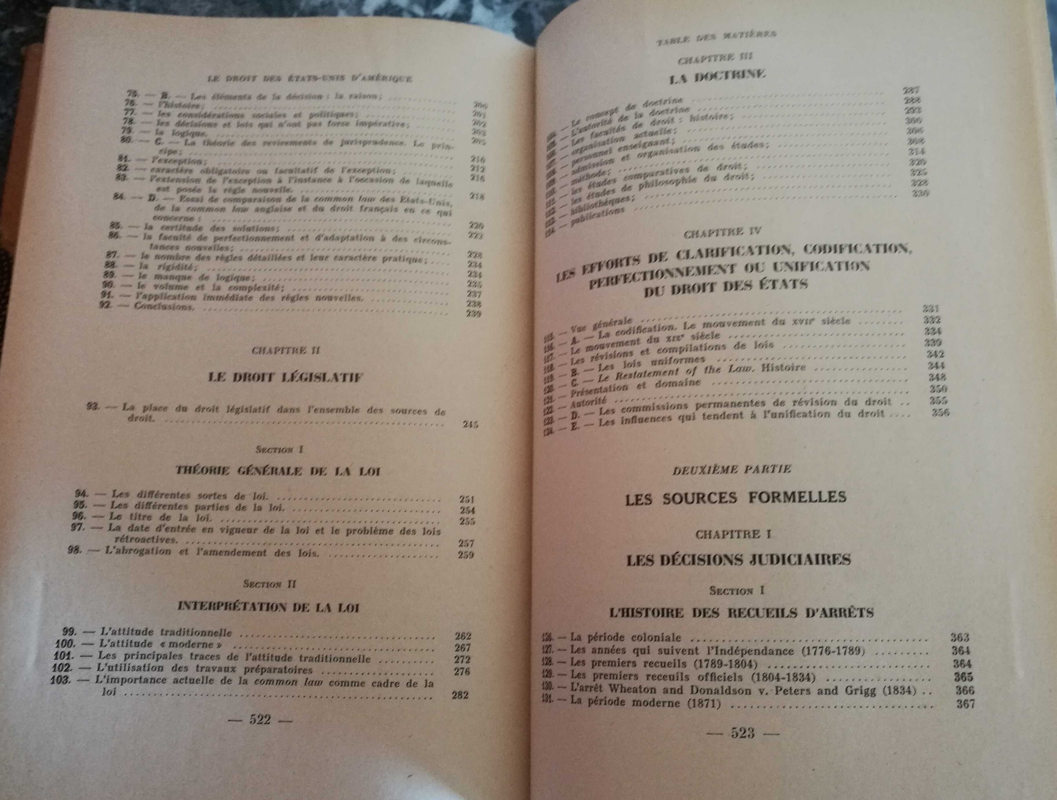 Le droit des Etats-Unis d'Amérique - Tunc