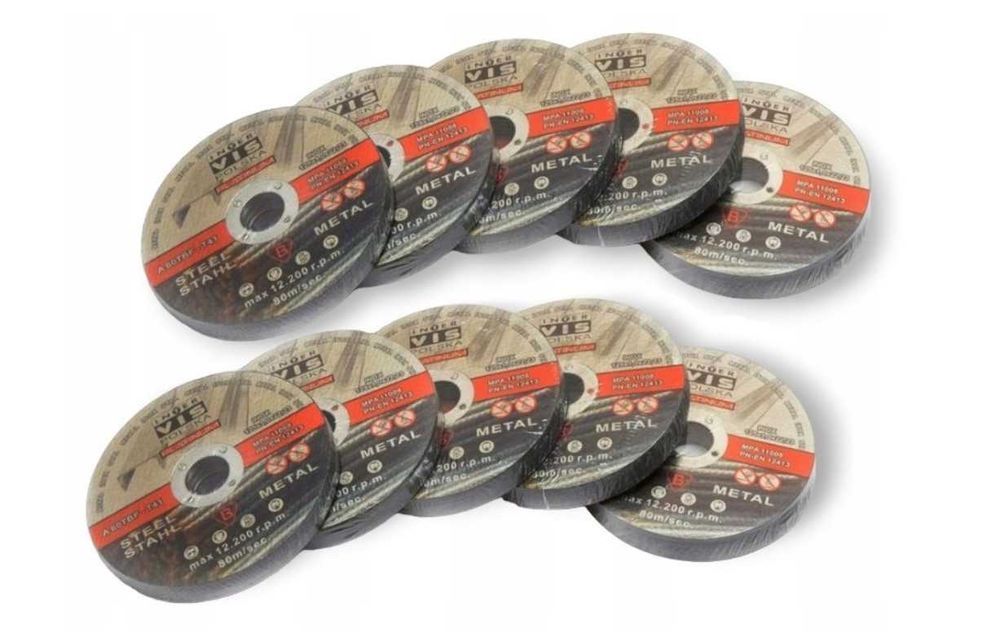 TARCZE Do METALU POLSKIE 125 mm MOCNE 100 szt Nowe Wysyłka 0 zł