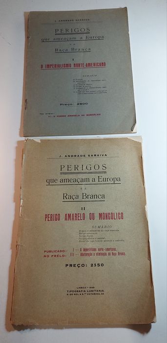 Perigos que Ameaçam a Europa e a Raça Branca - Andrade Saraiva