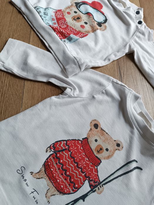 Bluzka bluzeczka t-shirt bluza coccodrillo 68 świąteczne zimowe