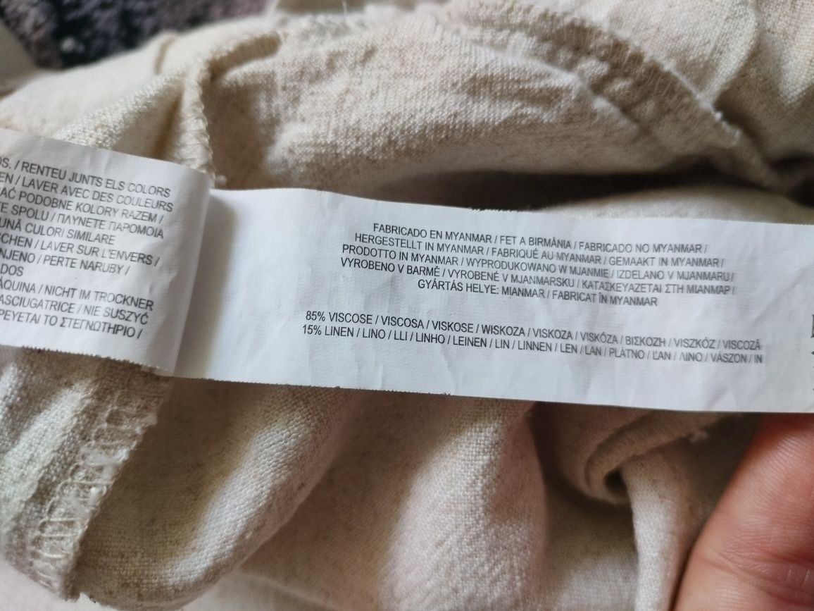 Spodenki damskie len viskoza Primark XL