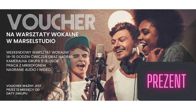 Voucher, prezent na warsztaty wokalne dla wokalisty wokalistki