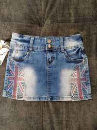 Продам новую джинсовую юбочку, фирма Many jeans, рост 134-140