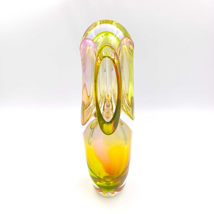 Unikat Jabłoński Ozdoba Szklana nie Wazon Rzeźba