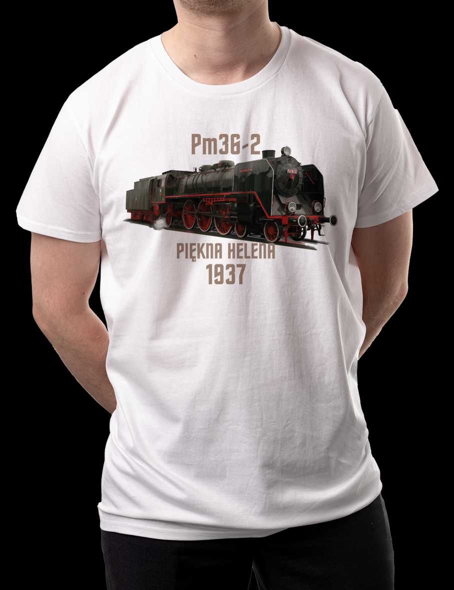 Pm36-2 Piękna Helena koszulka męska biała T-shirt L