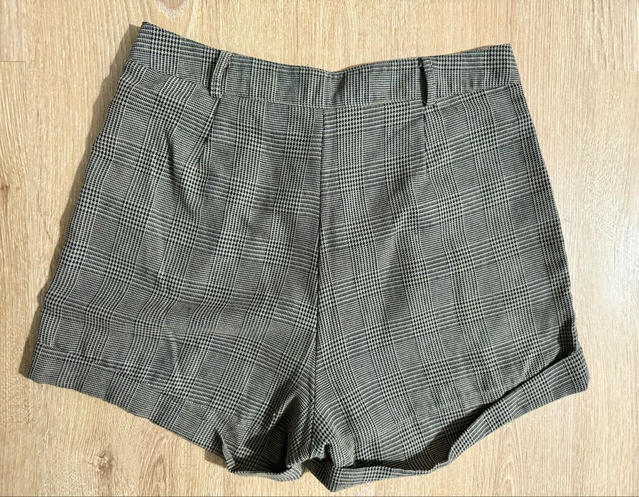 Calções Xadrez Castanhos