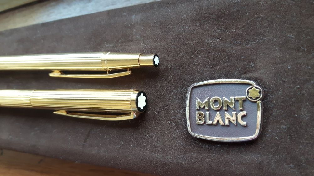 Conj MontBlanc Noblesse Ouro - Caneta e Esferográfica