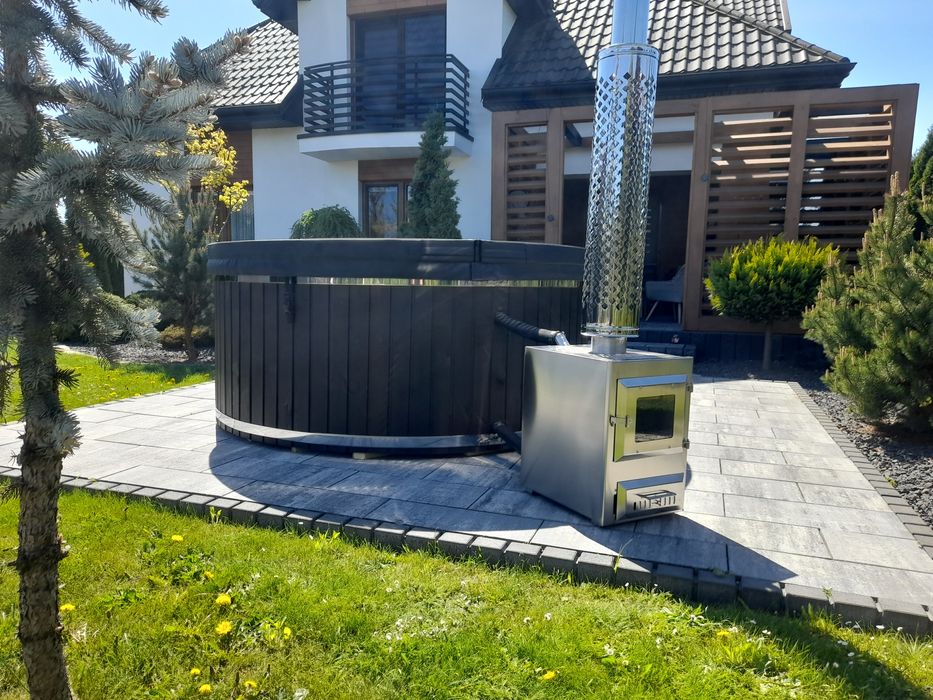 Balia Ogrodowa z Hydromasażem i Areomasażem z piecem zew.dost. od ręki