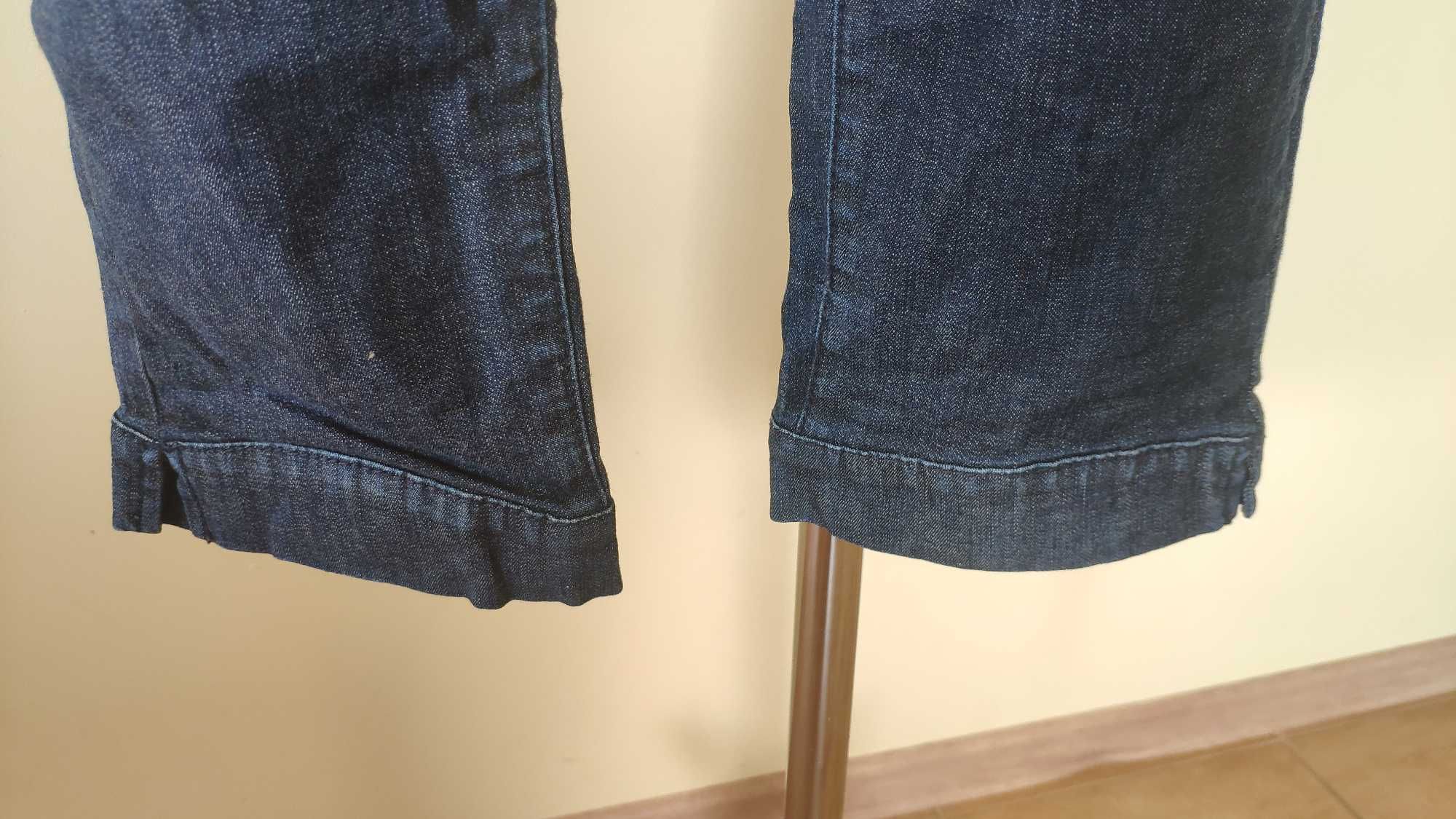 spodnie jeansowe dżinsy rybaczki armani jeans 98% bawełna rozmiar S 27