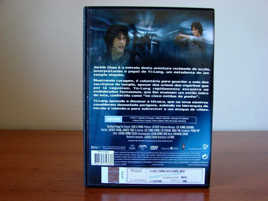 Filme de 1978 em DVD com Jackie Chan